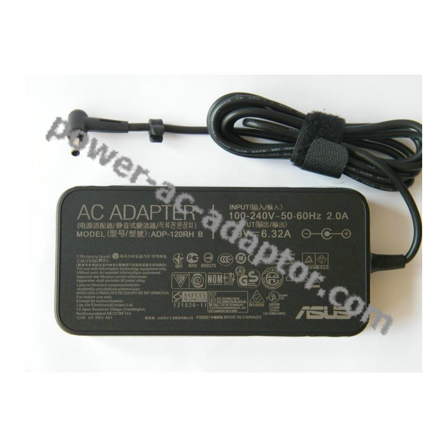 Original Asus PU551JH 120W 19V 6.32A AC Adapter power supply